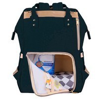 Рюкзак для мамы Sunveno Diaper Bag Black Embroidery NB22179.BKE
