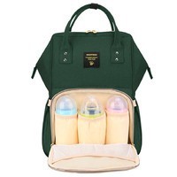 Рюкзак для мамы Sunveno Diaper Bag Dark Green Embroidery NB22179.DGE