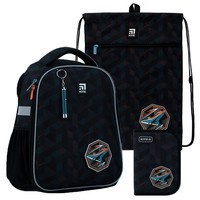 Фото Школьный набор Kite 555S Spaceship рюкзак + пенал + сумка для обуви SET_K22-555S-7