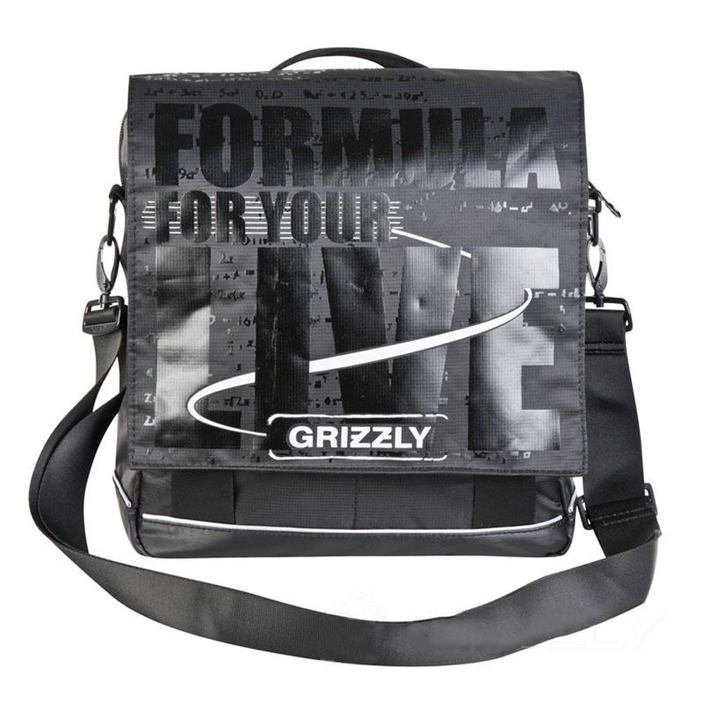 Молодёжная сумка Grizzly черная MM-341-1-4
