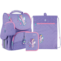 Школьный набор Kite My Little Pony Рюкзак + Пенал + Сумка для обуви SET_LP24-501S