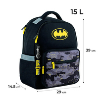Школьный набор Kite DC Comics Batman Рюкзак + Пенал + Сумка для обуви SET_DC24-770M