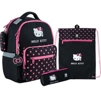 Фото Школьный набор Kite Hello Kitty Рюкзак + Пенал + Сумка для обуви SET_HK24-770M