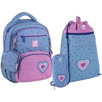 Фото Школьный набор Kite Education Lovely Рюкзак + Пенал + Сумка для обуви SET_K25-773M-1