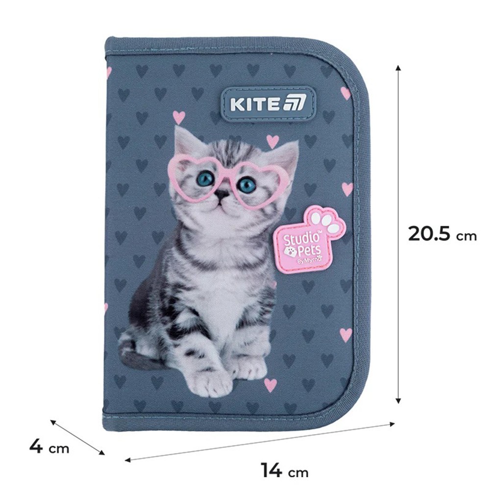 Пенал без наполнения Kite Studio Pets SP25-622-1
