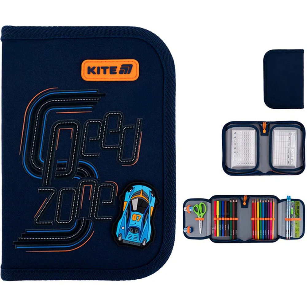 Пенал с наполнением Kite Speed Zone K25-622H-4