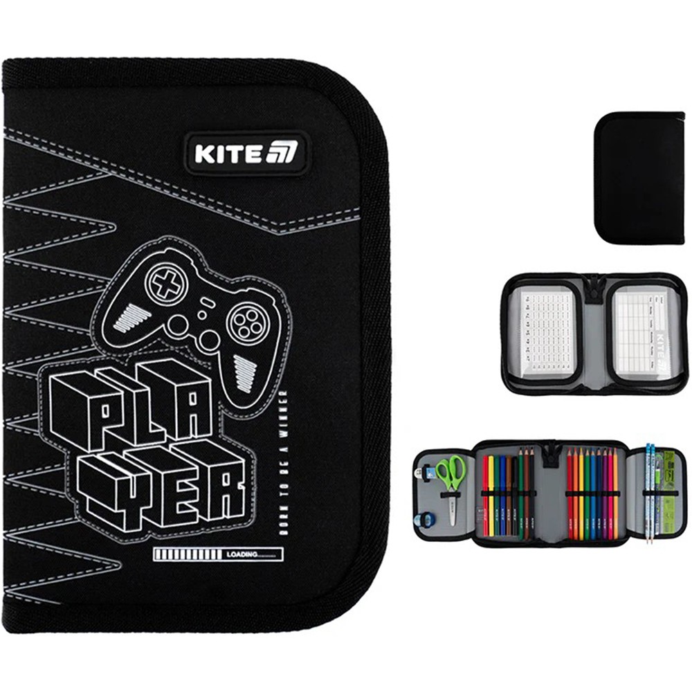 Пенал с наполнением Kite Player K25-622H-6
