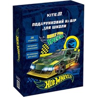 Фото Подарочный набор к школе Kite Hot Wheels 28 пр HW25-S01